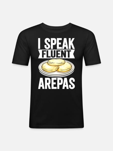 Arepas vénézuélienne - T-shirt près du corps Homme - noir