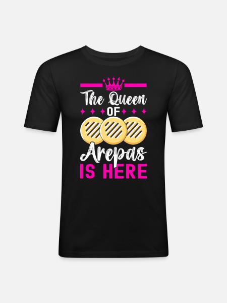 Venezuelan Arepas - Men's Slim Fit T-Shirt - black