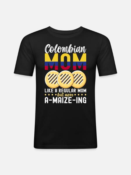 Venezuelan Arepas - Men's Slim Fit T-Shirt - black