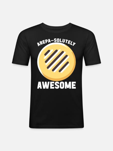 Venezuelan Arepas - Men's Slim Fit T-Shirt - black