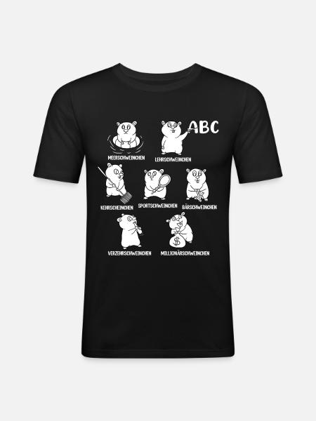 Guinea pig - Men's Slim Fit T-Shirt - black