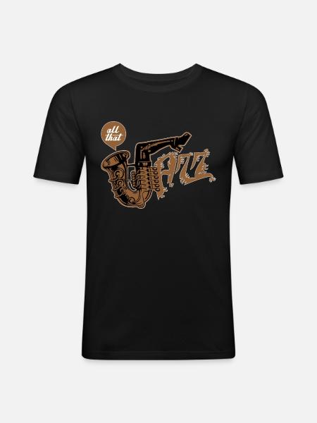 All that jazz - Men's Slim Fit T-Shirt - black