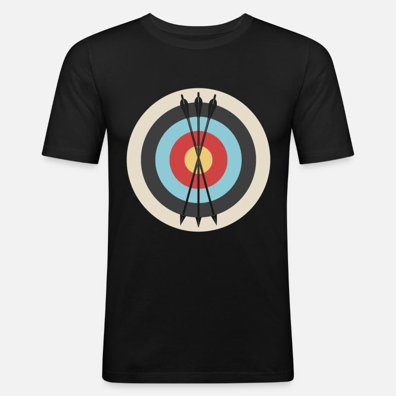 Bow and arrow - Men's Slim Fit T-Shirt - black