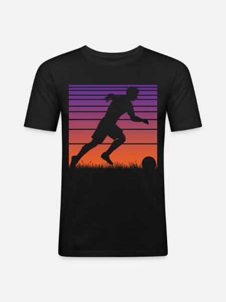 Soccer Soccer Players - Men's Slim Fit T-Shirt - black