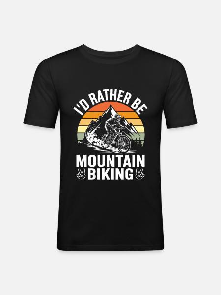 VTT Vélo Cyclisme - T-shirt près du corps Homme - noir