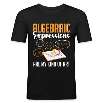 Math Math Math Teacher Math Teacher - Men's Slim Fit T-Shirt - black - Front - Nik (191cm)