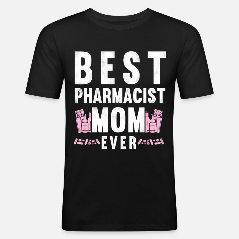Pharmacy Tech Technician - Männer Slim Fit T-Shirt - Schwarz