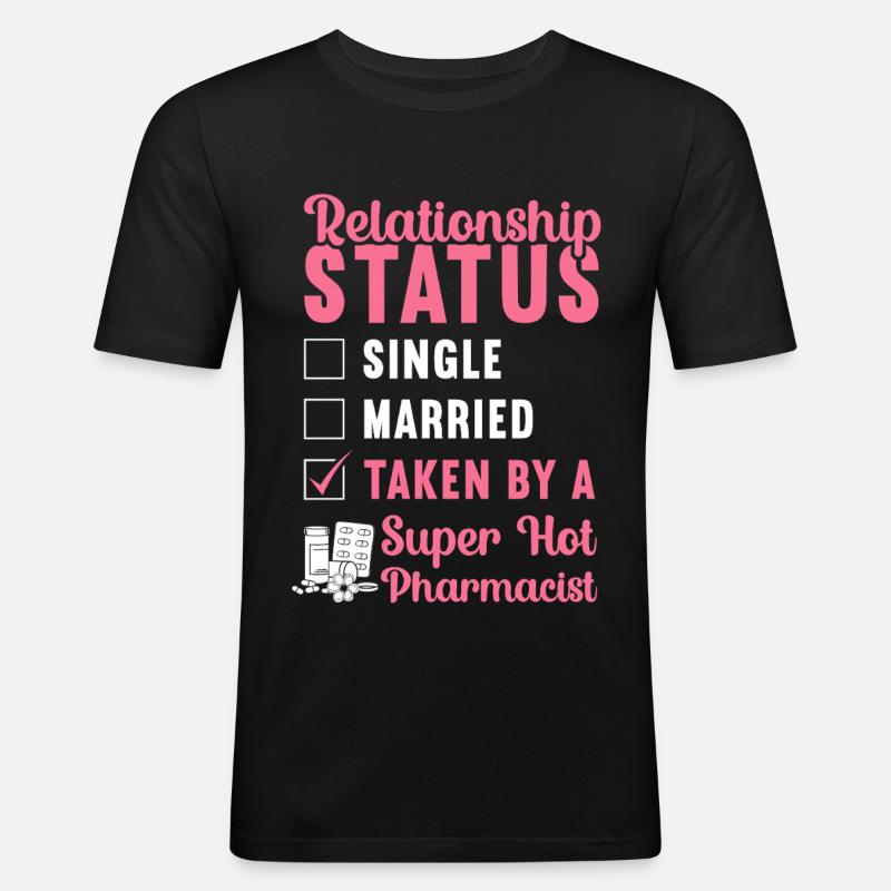 Pharmacy Tech Technician - Männer Slim Fit T-Shirt - Schwarz