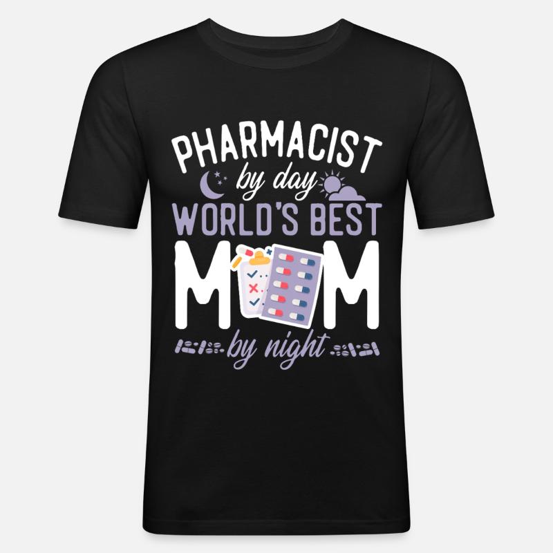 Pharmacy Tech Technician - Men's Slim Fit T-Shirt - black