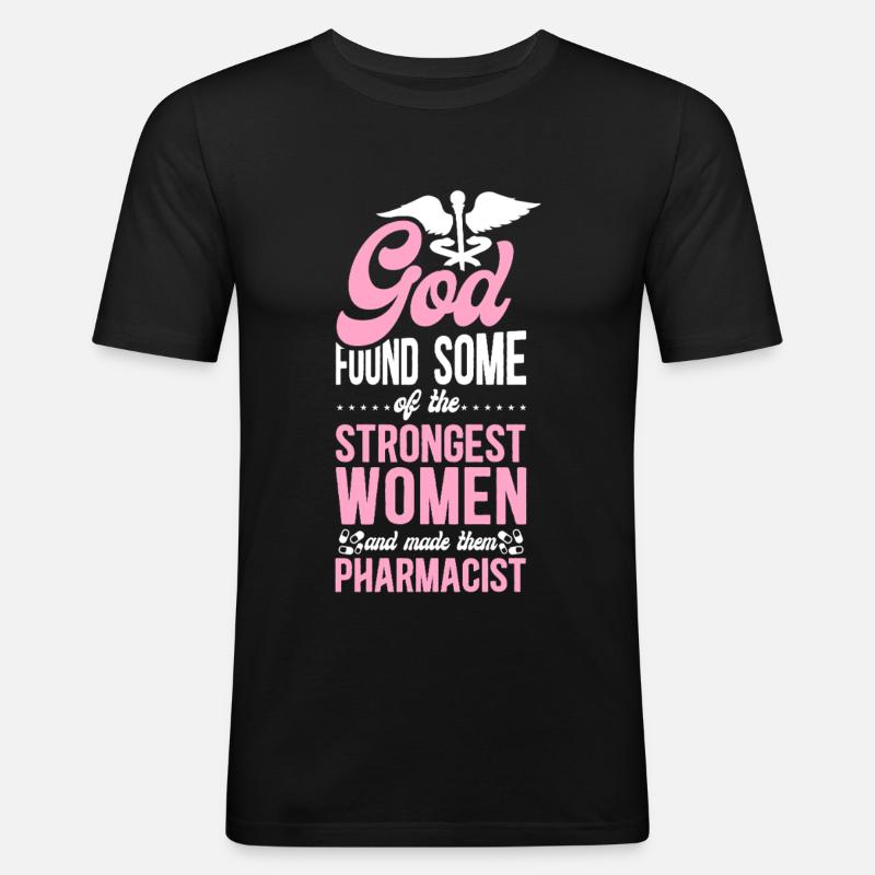 Pharmacy Tech Technician - Männer Slim Fit T-Shirt - Schwarz