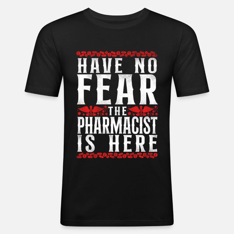 Pharmacy Tech Technician - Men's Slim Fit T-Shirt - black