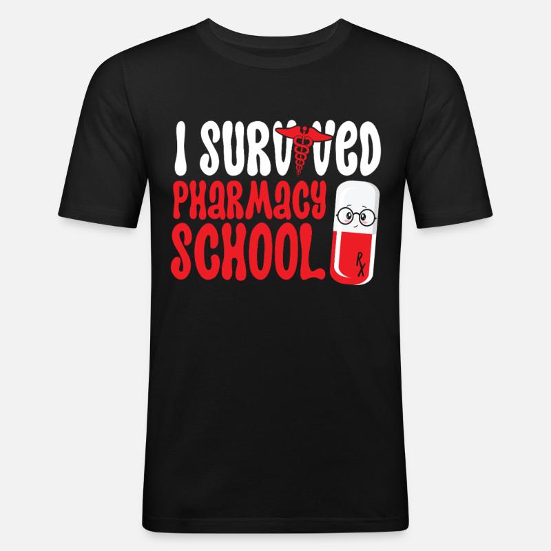 Pharmacy Tech Technician - Men's Slim Fit T-Shirt - black