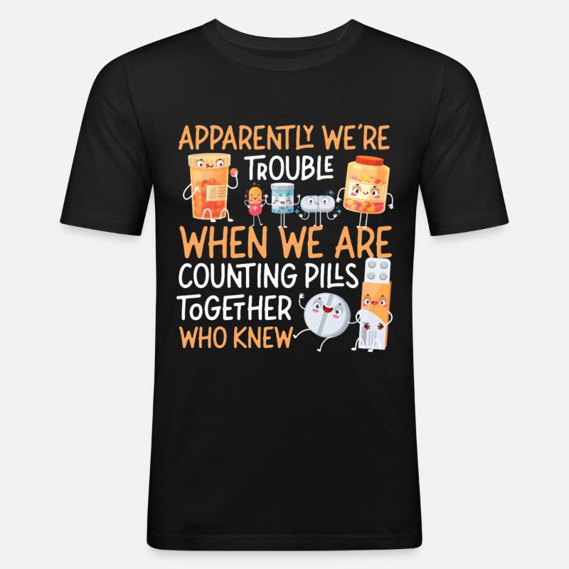 Pharmacy Tech Technician - Men's Slim Fit T-Shirt - black