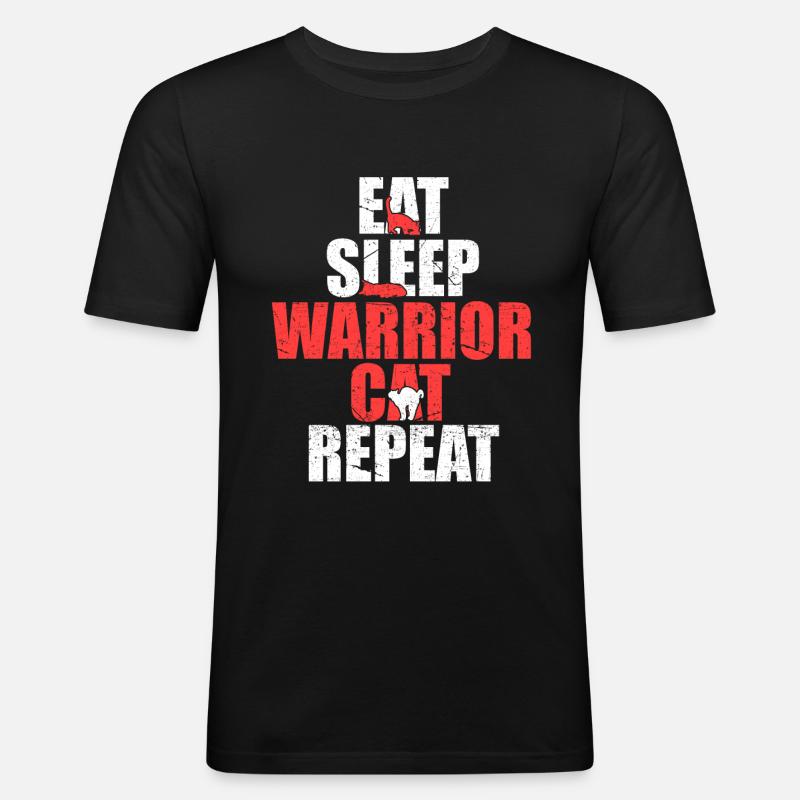 Essen Sie - Männer Slim Fit T-Shirt - Schwarz