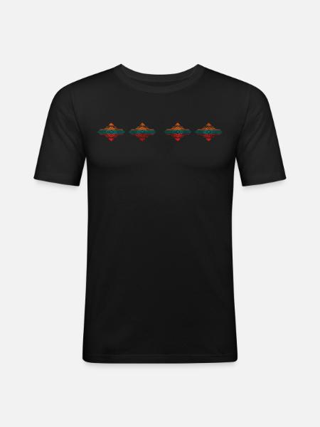 Wild Tribe Apparel - Männer Slim Fit T-Shirt - Schwarz