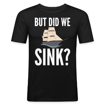Catamaran sailing - Men's Slim Fit T-Shirt - black - Front - Nik (191cm)