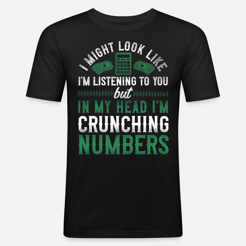 Comptable Comptable Comptable Comptabilité - T-shirt près du corps Homme - noir