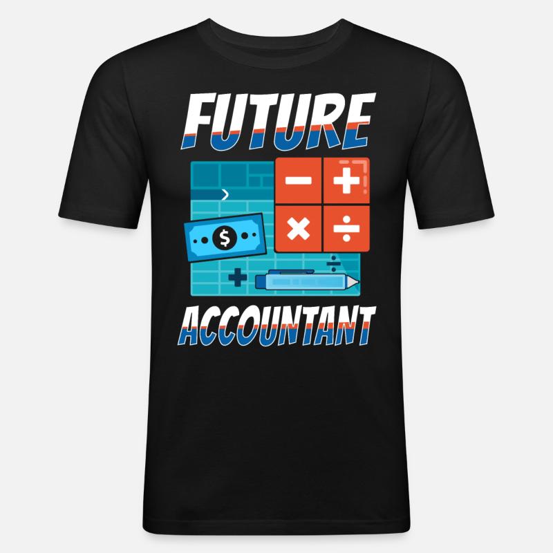 Comptable Comptable Comptable Comptabilité - T-shirt près du corps Homme - noir