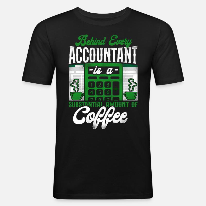 Comptable Comptable Comptable Comptabilité - T-shirt près du corps Homme - noir