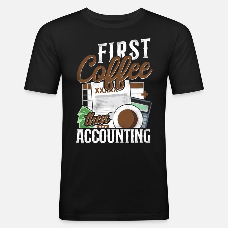 Comptable Comptable Comptable Comptabilité - T-shirt près du corps Homme - noir