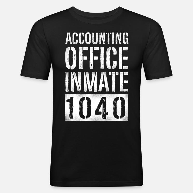 Comptable Comptable Comptable Comptabilité - T-shirt près du corps Homme - noir