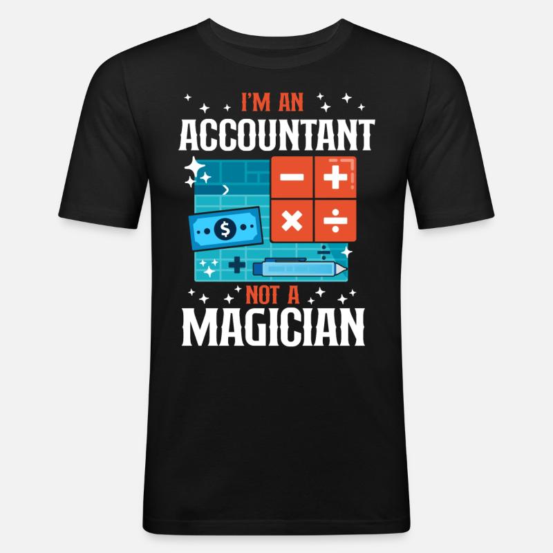 Comptable Comptable Comptable Comptabilité - T-shirt près du corps Homme - noir