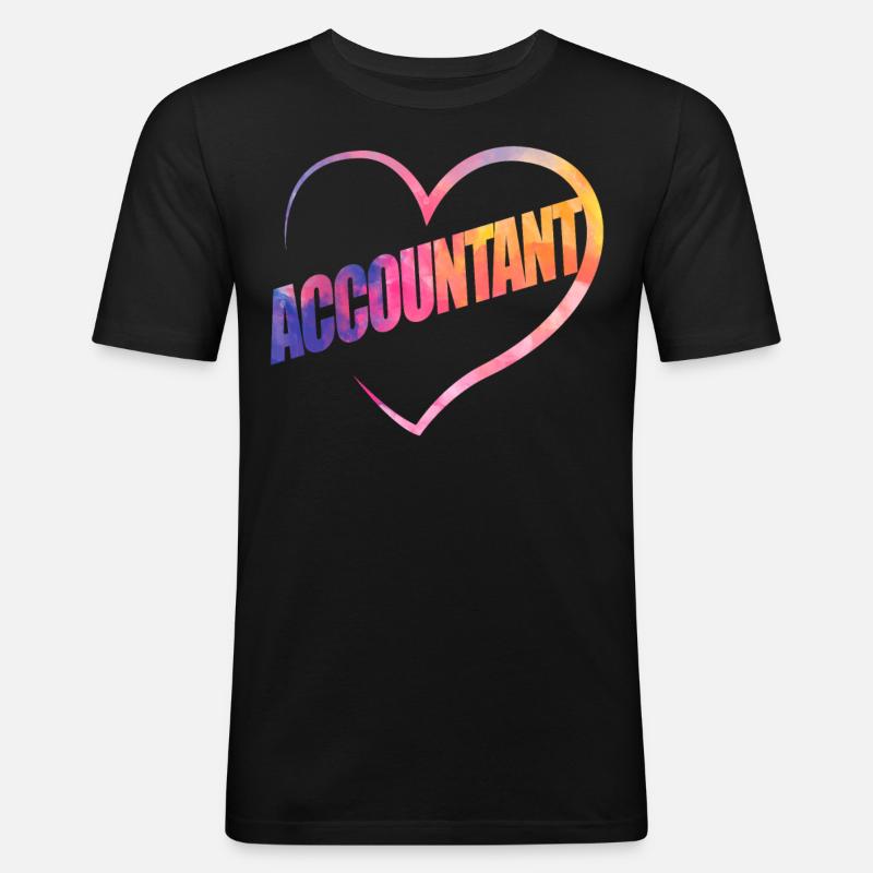 Comptable Comptable Comptable Comptabilité - T-shirt près du corps Homme - noir