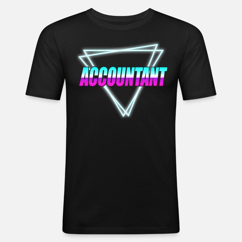 Comptable Comptable Comptable Comptabilité - T-shirt près du corps Homme - noir
