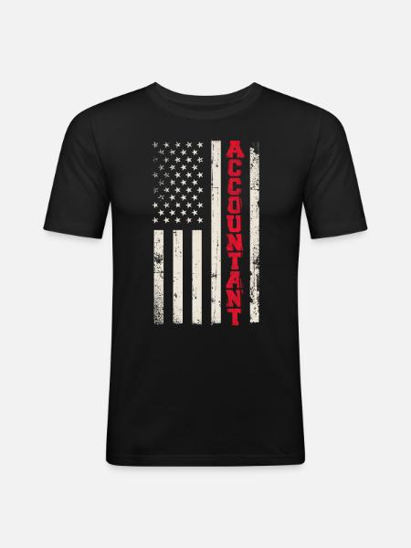 Comptable Comptable Comptable Comptabilité - T-shirt près du corps Homme - noir