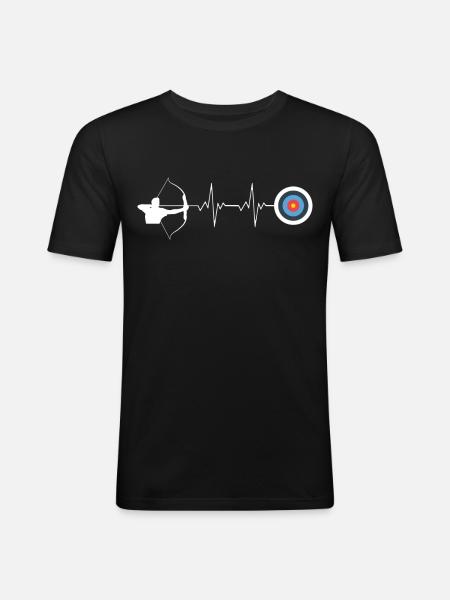 Archery Archer Archery Arrow Bow - Men's Slim Fit T-Shirt - black