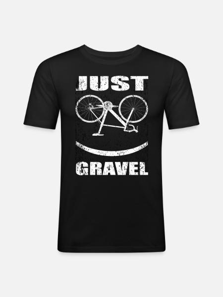 Gravel Bike - Ride Gravel Bike Gravel Road Bike - Herre Slim Fit T-Shirt - sort