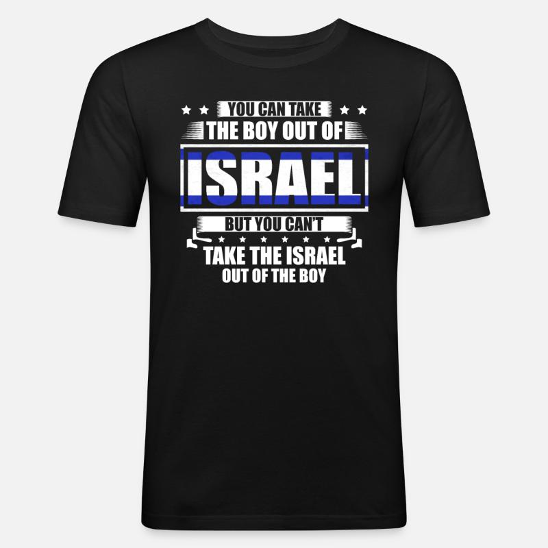 Israele Gerusalemme Ebraico Vero Ebreo Ebreo - Maglietta aderente da uomo - nero