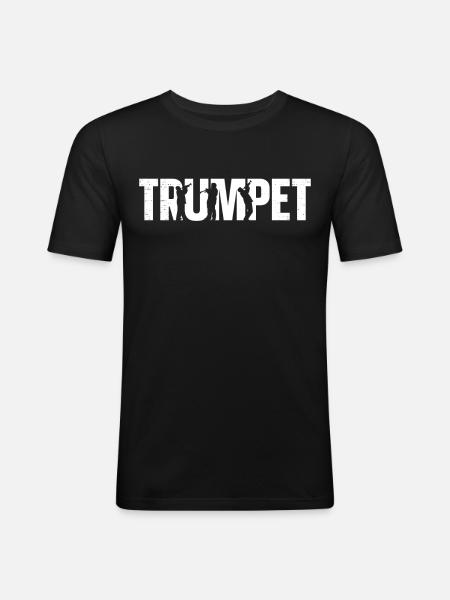 Trumpet Player Trumpet - Men's Slim Fit T-Shirt - black