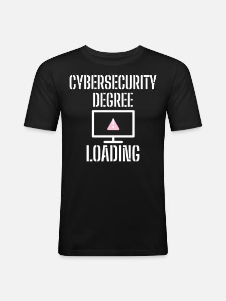 Cybersecurity - IT Security Computer Scientists - Men's Slim Fit T-Shirt - black