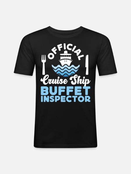 Cruise Ship Vacation Official - Men's Slim Fit T-Shirt - black