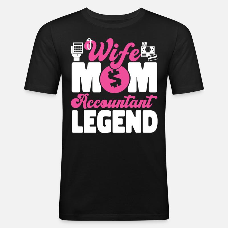 Comptable Comptable Comptable - T-shirt près du corps Homme - noir