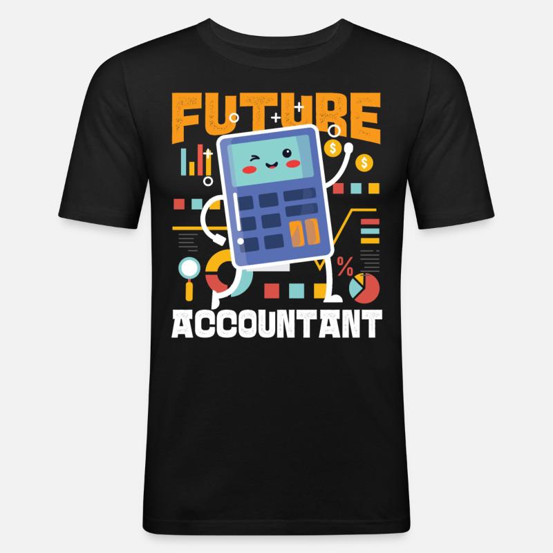 Comptable Comptable Comptable - T-shirt près du corps Homme - noir