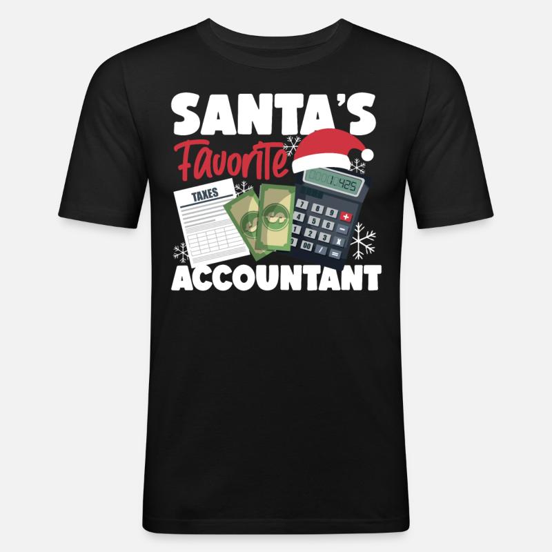 Comptable Comptable Comptable - T-shirt près du corps Homme - noir