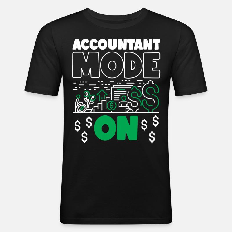 Comptable Comptable Comptable - T-shirt près du corps Homme - noir