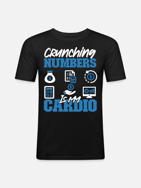 Comptable Comptable Comptable - T-shirt près du corps Homme - noir
