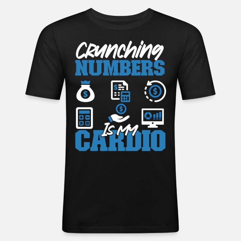 Comptable Comptable Comptable - T-shirt près du corps Homme - noir