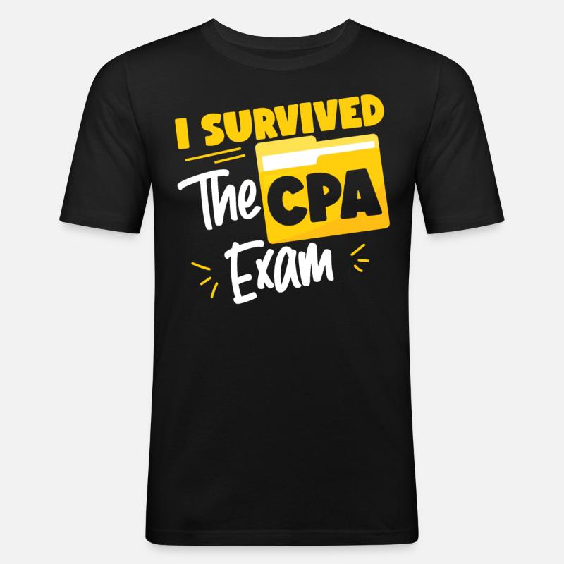 Comptable Comptable Comptable - T-shirt près du corps Homme - noir