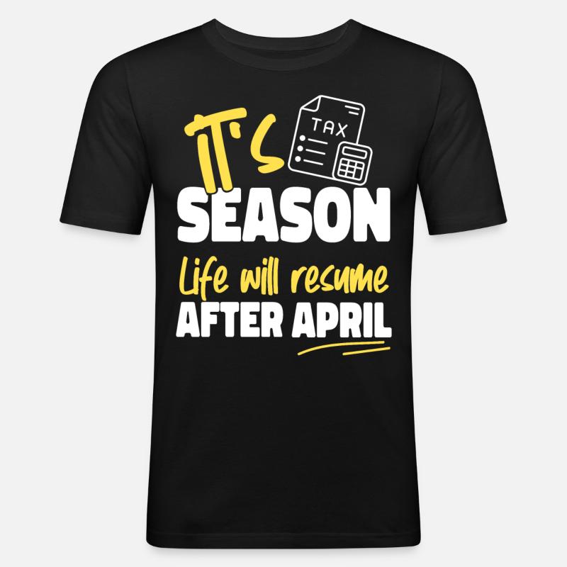 Comptable Comptable Comptable - T-shirt près du corps Homme - noir