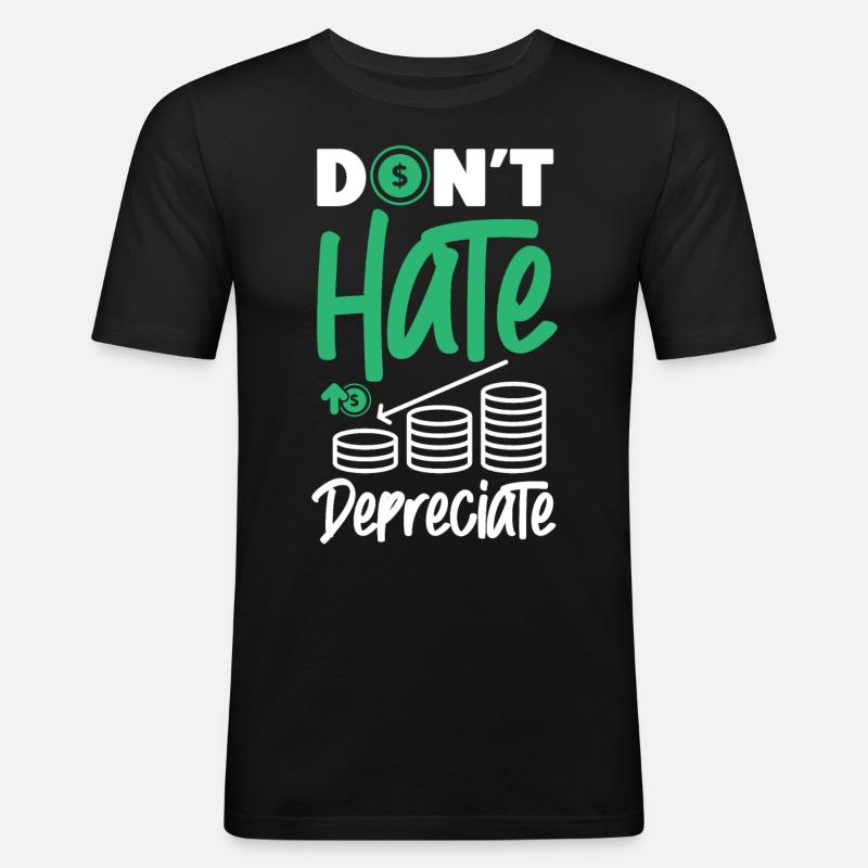 Comptable Comptable Comptable - T-shirt près du corps Homme - noir