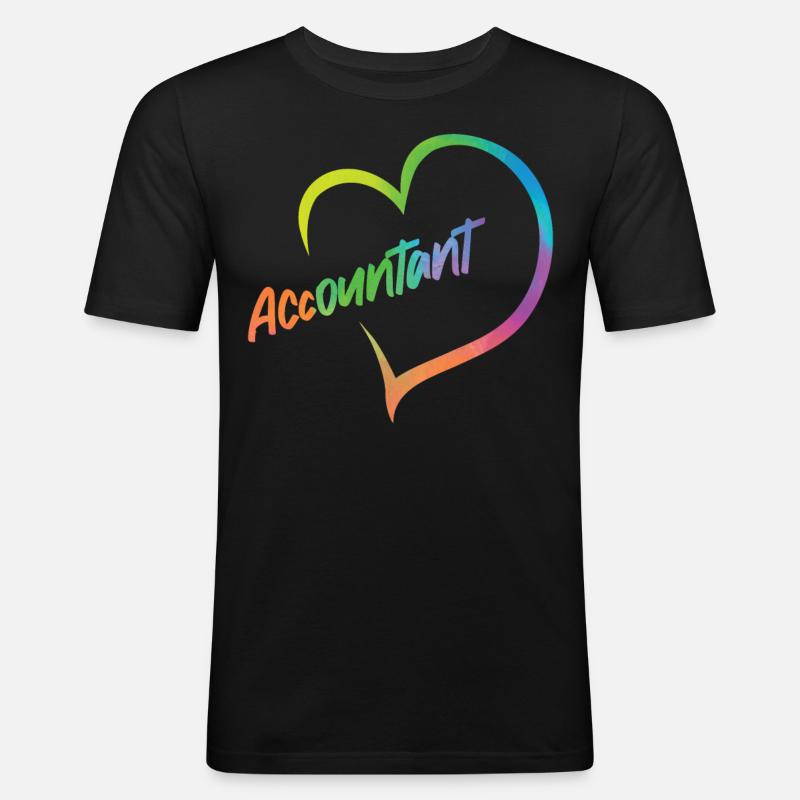 Comptable Comptable Comptable - T-shirt près du corps Homme - noir