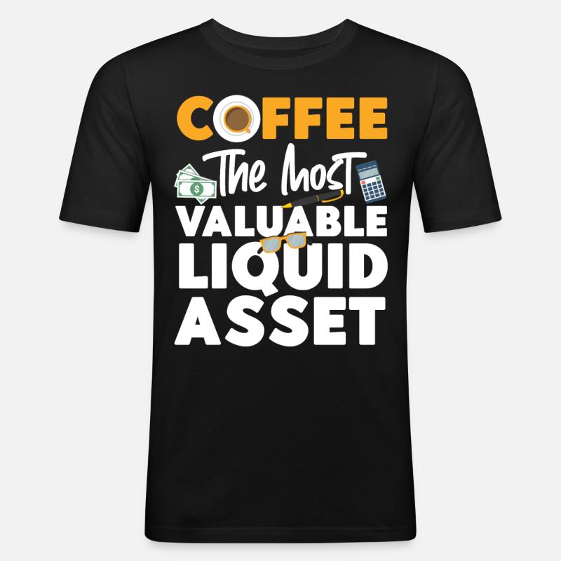 Comptable Comptable Comptable - T-shirt près du corps Homme - noir