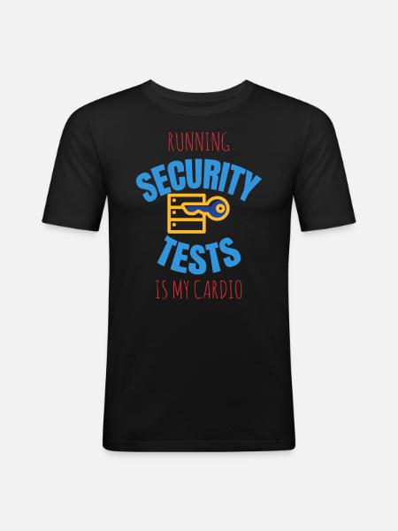 Cybersecurity - IT Security Computer Scientist - Men's Slim Fit T-Shirt - black