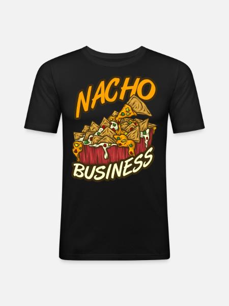 Nachos - Men's Slim Fit T-Shirt - black