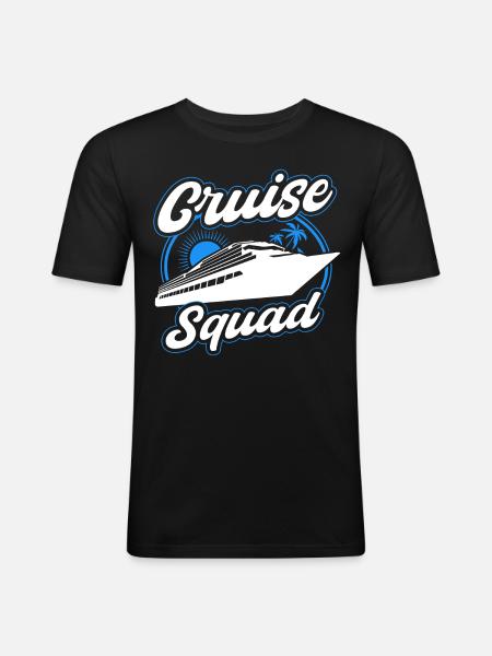 Cruise Squad Schiffreise - Men's Slim Fit T-Shirt - black