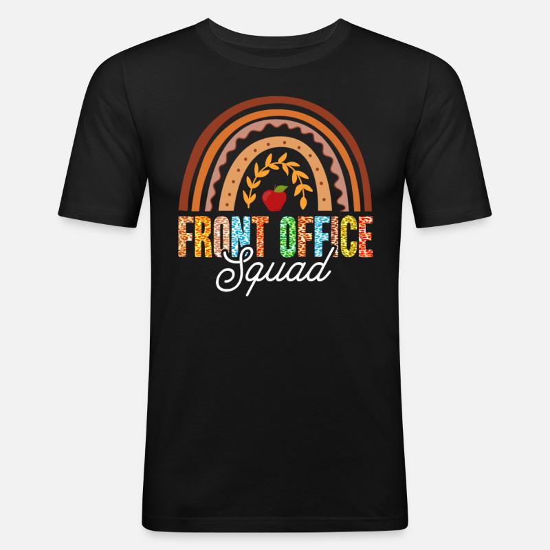 Front Office Squad - Men's Slim Fit T-Shirt - black